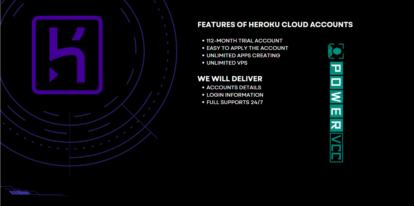 Buy Heroku Cloud Accounts, Buy Heroku Account, Heroku Account Buy, Heroku cloud Account Buy, 